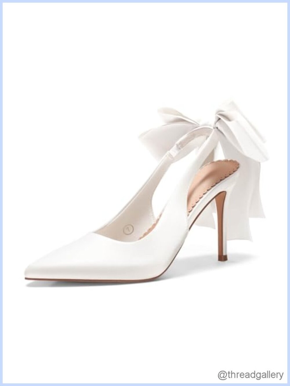 Satin Slingback High Heels Bow Closed Pointed Toe Stiletto Pumps